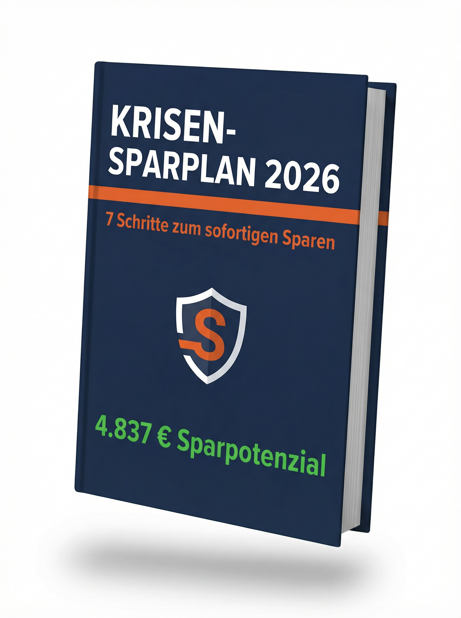 Krisen-Sparplan PDF-Guide Mockup